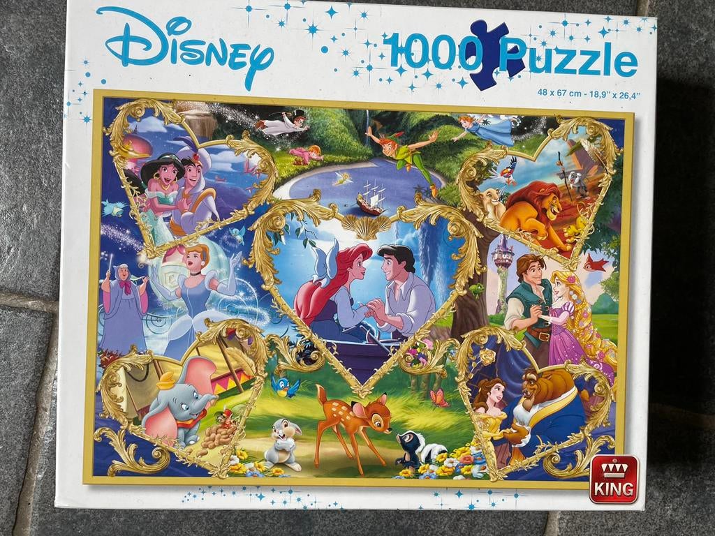 Disney puzzel 1000 stukjes, Ophalen, Meer dan 50 stukjes, Zo goed als nieuw, 6 jaar of ouder