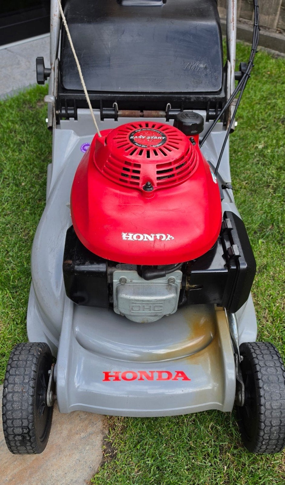 Honda HRB 476C QXE Benzine grasmaaier  (walsmaaier), Ophalen, Opvangbak, Benzine-grasmaaier, 40 t/m 49 cm