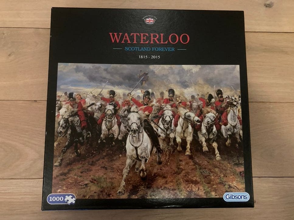 Puzzel Waterloo - Scotland Forever, Ophalen of Verzenden, 500 t/m 1500 stukjes, Zo goed als nieuw