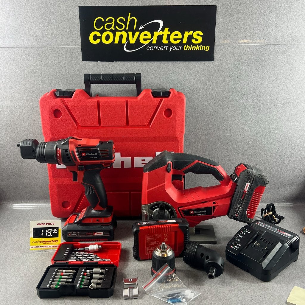 Einhell Gereedschapset | accu-tol + decoupeerzaag | 417347, Ophalen of Verzenden, Zo goed als nieuw, Overige typen, Overige merken