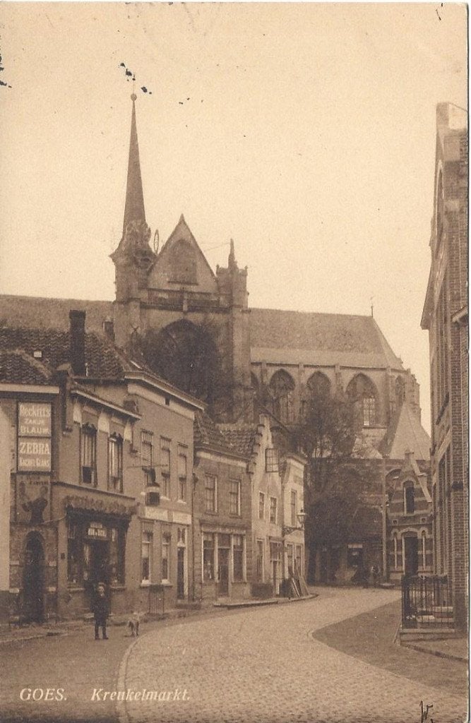 Goes (Zld.) Kreukelmarkt, Volk, gelopen 1912, Ophalen of Verzenden, Voor 1920, Gelopen, Zeeland