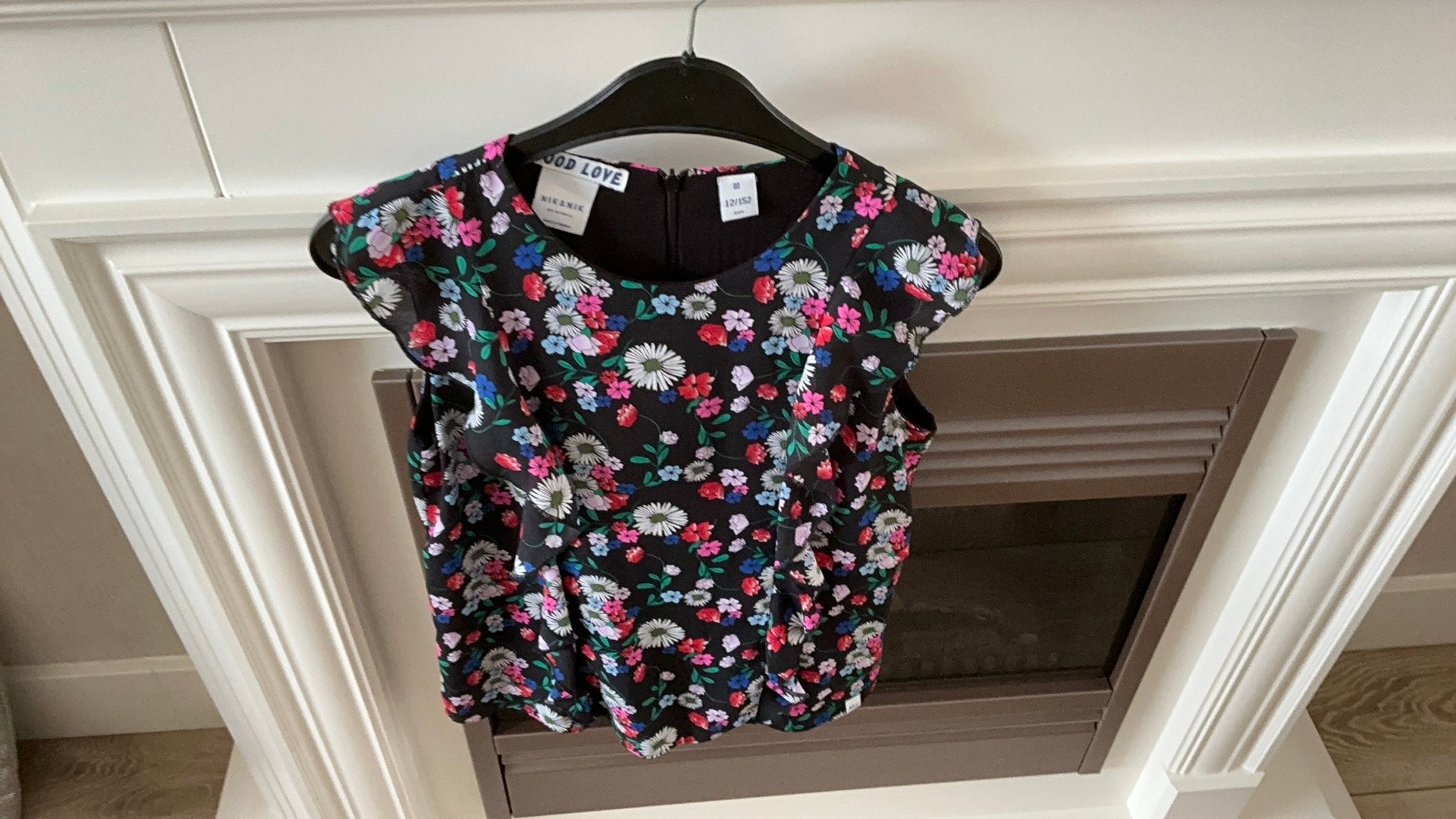 Gekleurt shirt shirt maat 12 152.  Van nik & nik., Kinderen en Baby's, Kinderkleding | Maat 152, Ophalen of Verzenden, Zo goed als nieuw