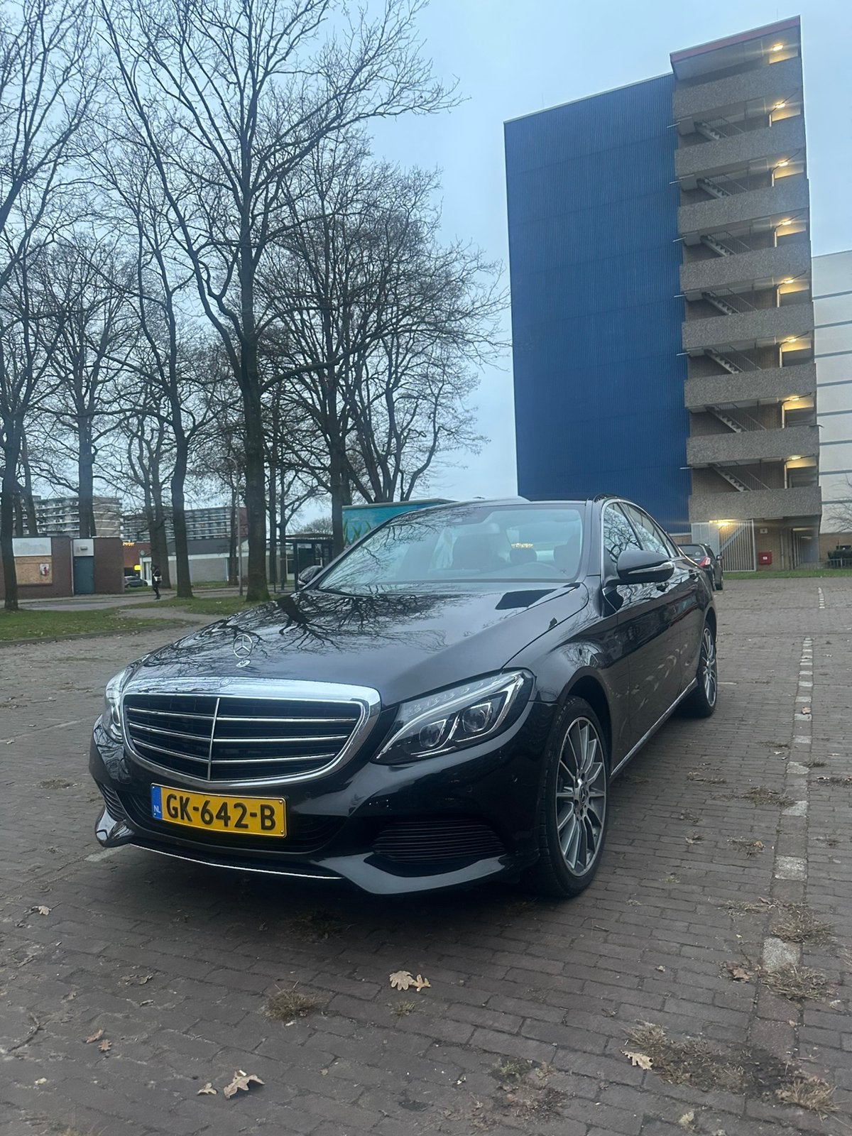 Mercedes-Benz C-Klasse C200 2.0 135KW Aut7 2014 Zwart, Auto's, Mercedes-Benz, 1800 kg, Zwart, 4 cilinders, Zwart