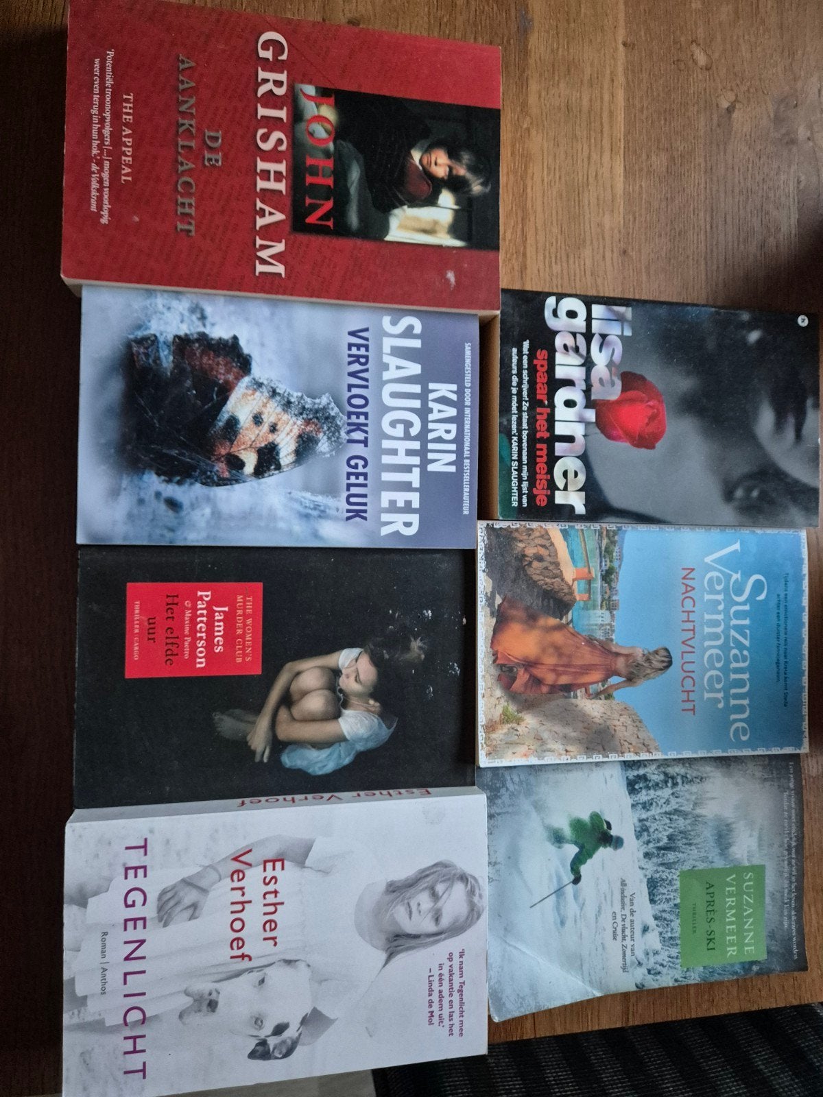 Spannende thrillers en romans van topauteurs, Ophalen, Gelezen, Lisa Gardner, James Patterson, Esther Verhoef, Suzanne Vermeer