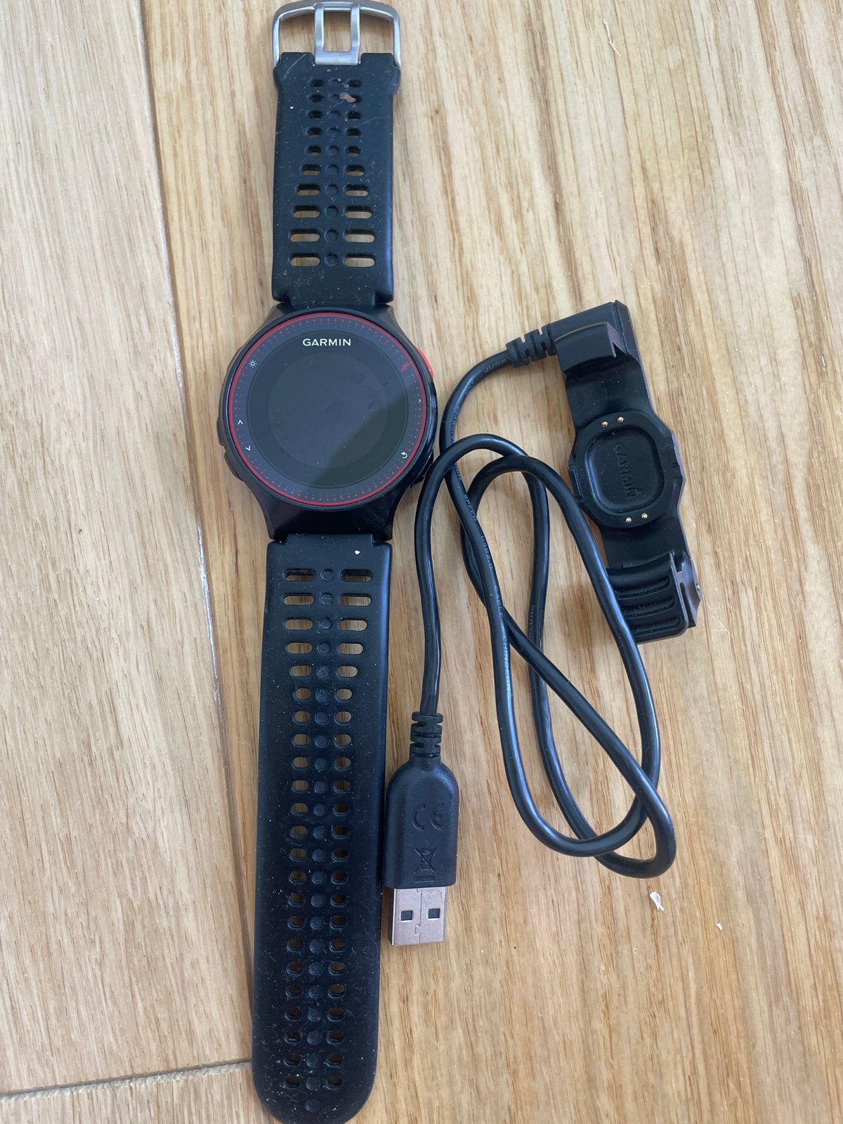 Garmin Forerunner sporthorloge met oplader, Zwart, Ophalen of Verzenden, Waterdicht, Android