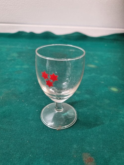 jenever glas drie sterren, Verzamelen, Ophalen of Verzenden, 'T Olde Gre-j, Info@toldegrej.nl, Endepoelstraat 20f Didam