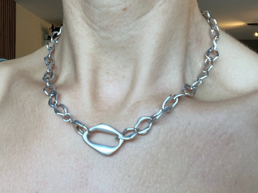 Vintage originele Esprit ketting - massief 925 zilver, Ophalen of Verzenden, Zo goed als nieuw, Zilver
