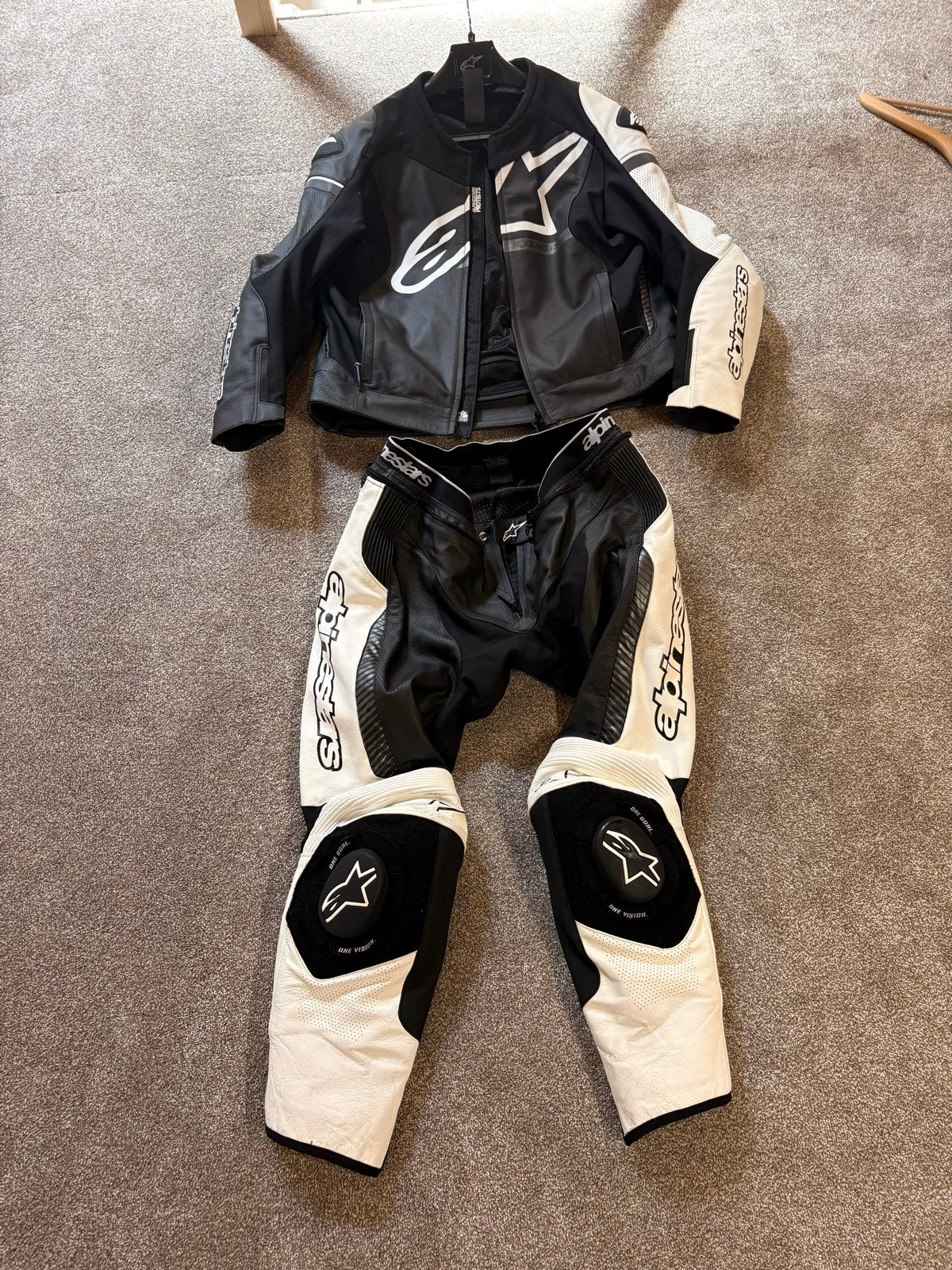 Alpinestars GP Force Motorpak Zwart/Wit - maat eur 60, Motoren, Ophalen, Tweedehands, Heren, Combipak