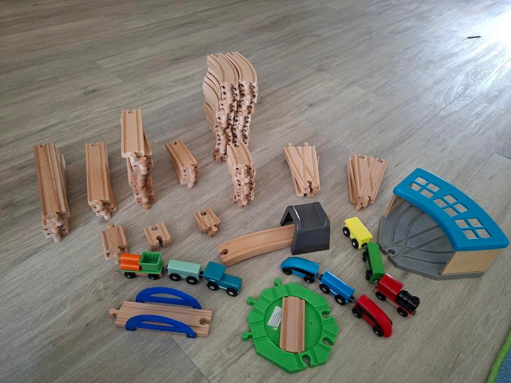 Ikea Lillabo uitgebreide treinset, Ophalen of Verzenden, Zo goed als nieuw