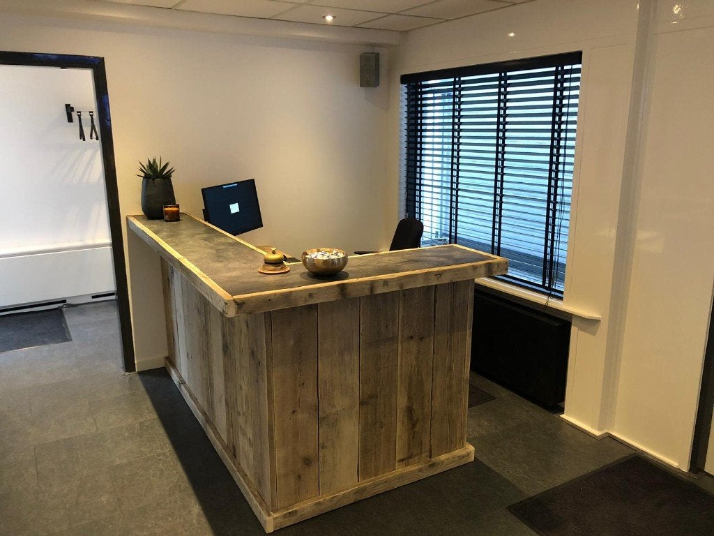 Bar Hoekbalie toonbank counter entree mancave hoekbar hout, Ophalen, Nieuw