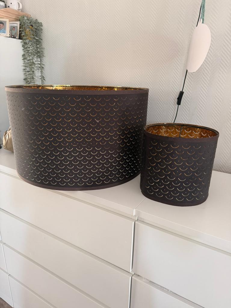 Lampenkappen nymo van ikea, Ophalen, Zo goed als nieuw, Rond