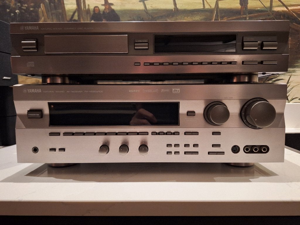 Yamaha Receiver plus Yamaha Compact Disc Player, Ophalen, Gebruikt, Yamaha, 60 tot 120 watt