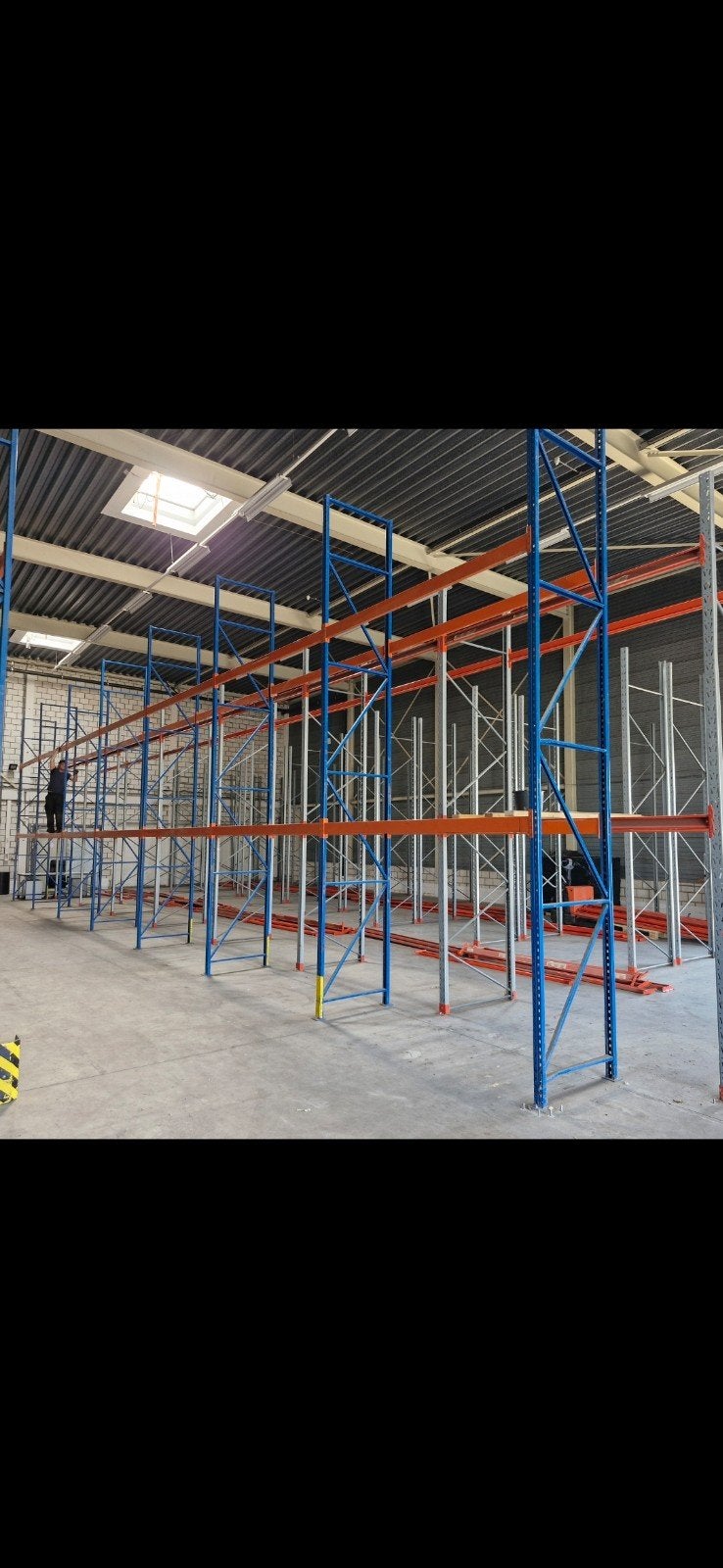 Palletstelling Oranje/Blauw - 8 Staanders, Ophalen of Verzenden