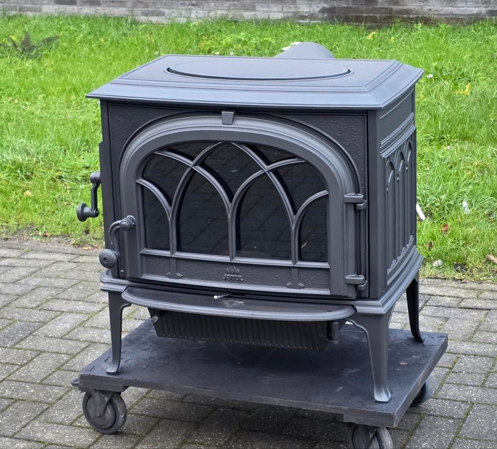 Houtkachel Jotul F500, Houtkachel, Ophalen of Verzenden, Zo goed als nieuw, Vrijstaand