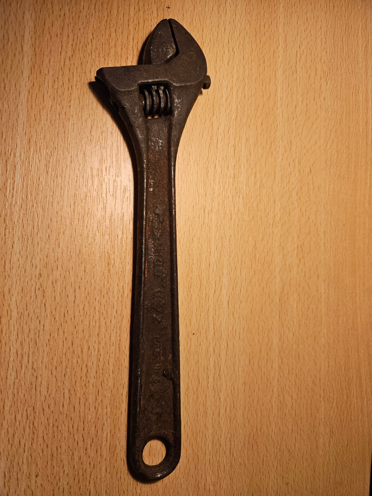 Antieke verstelbare moersleutel (Bahco Sweden), Antiek en Kunst, Antiek | Gereedschap en Instrumenten, Ophalen of Verzenden