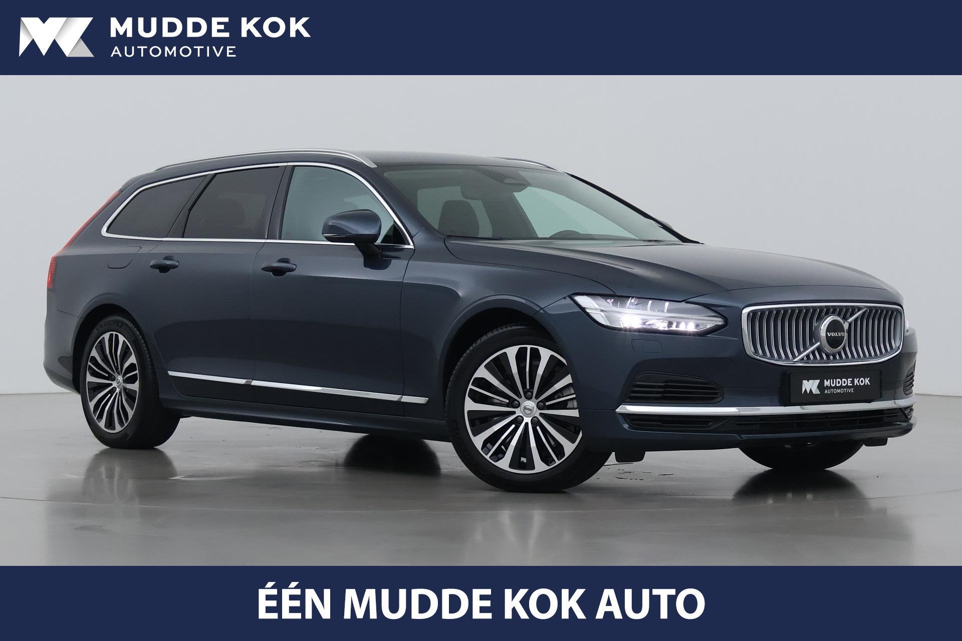 Volvo V90 T6 Bright | ACC | Harman/Kardon | BLIS | Keyless |, Auto's, Euro 6, 4 cilinders, 1969 cc, Blauw