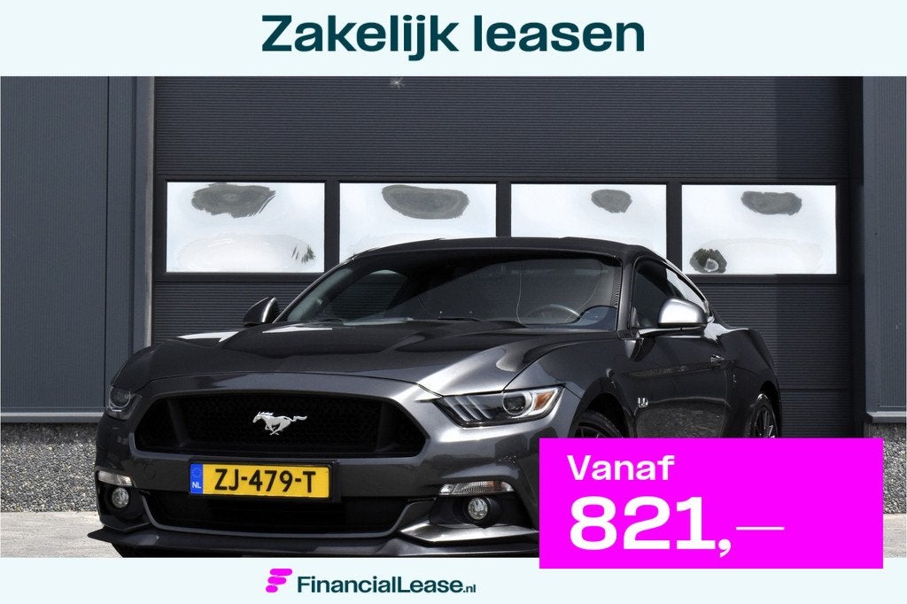 Ford Mustang Fastback 5.0 V8 GT EU geleverd!, Automaat, Achterwielaandrijving, Gebruikt, Leder