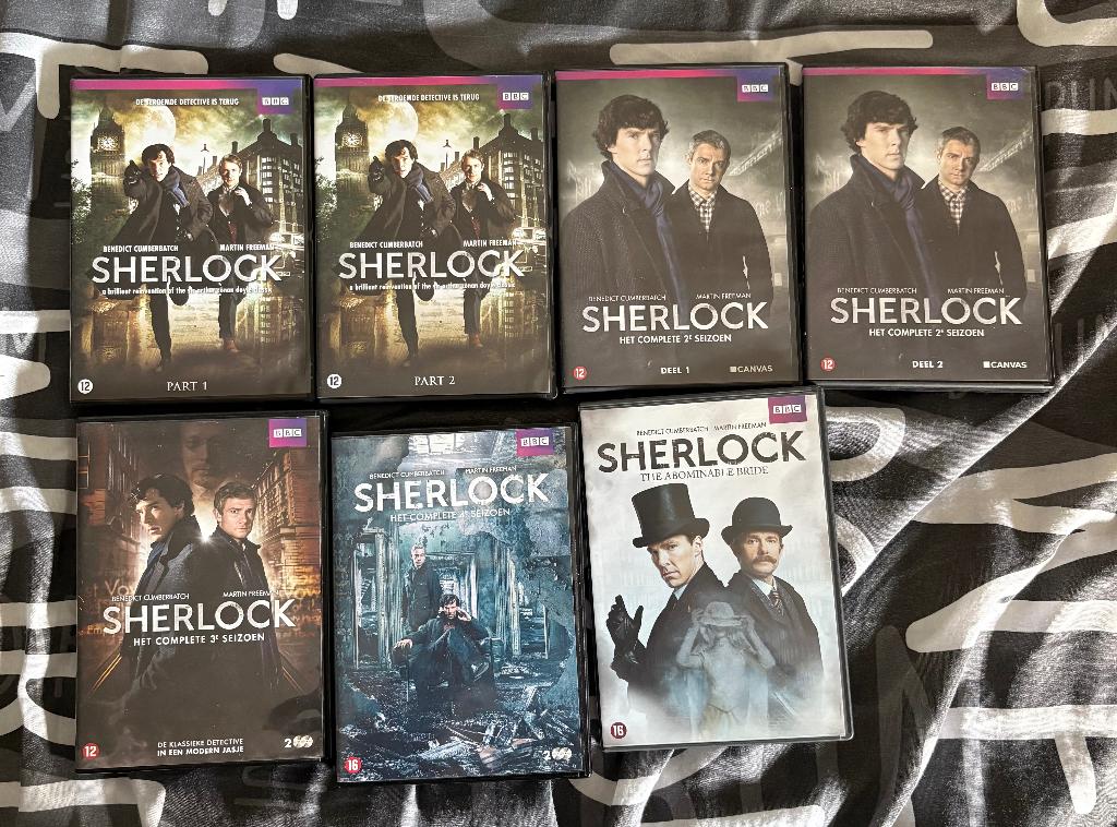 Sherlock serie compleet, Cd's en Dvd's, Vanaf 9 jaar, Ophalen of Verzenden, Zo goed als nieuw