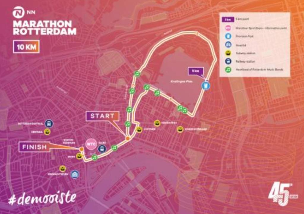 1/4 marathon rotterdam 2 startbewijzen, Sport en Fitness, Loopsport en Atletiek, Ophalen of Verzenden, Nieuw, Overige typen, Overige merken