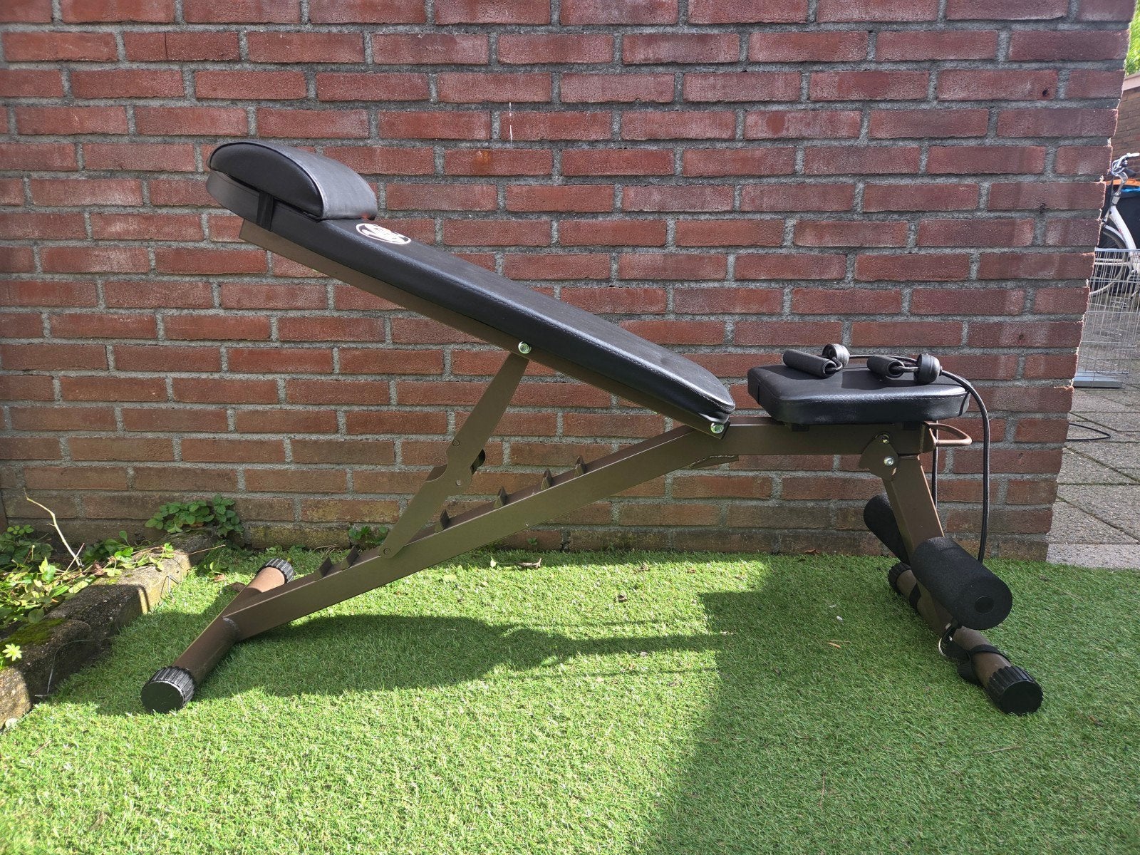 Vita5 Fitnessbank met weerstandsbanden, Ophalen, Gebruikt, Benen, Fitnessbank