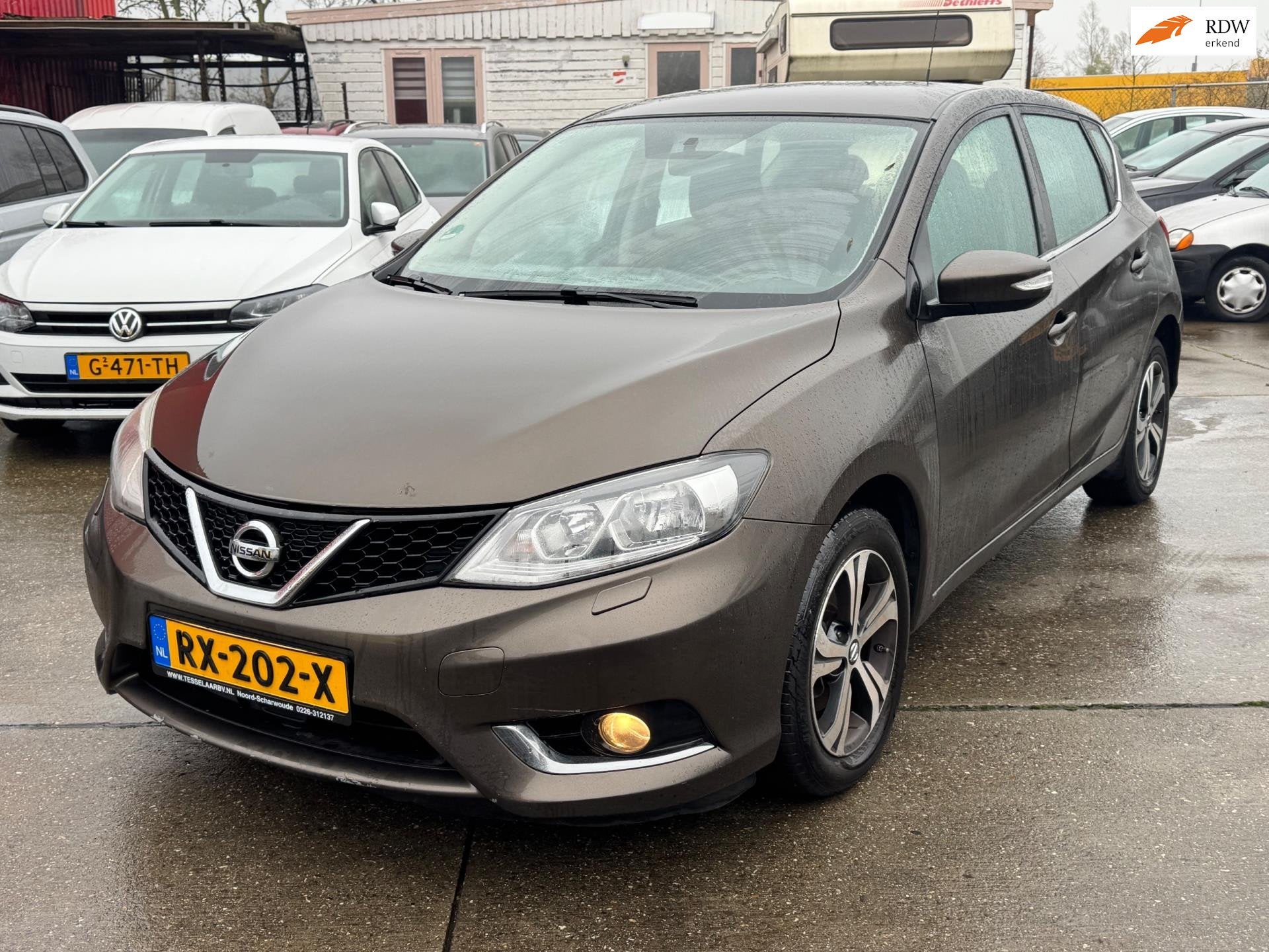 Nissan Pulsar 1.2 DIG-T Acenta / AUTOMAAT / AIRCO, Auto's, Gebruikt, Euro 6, 4 cilinders, Bruin