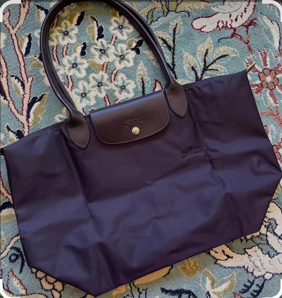 Longchamp Le Pliage Shopper Tas - Paars, Ophalen of Verzenden, Nieuw, Paars, Shopper