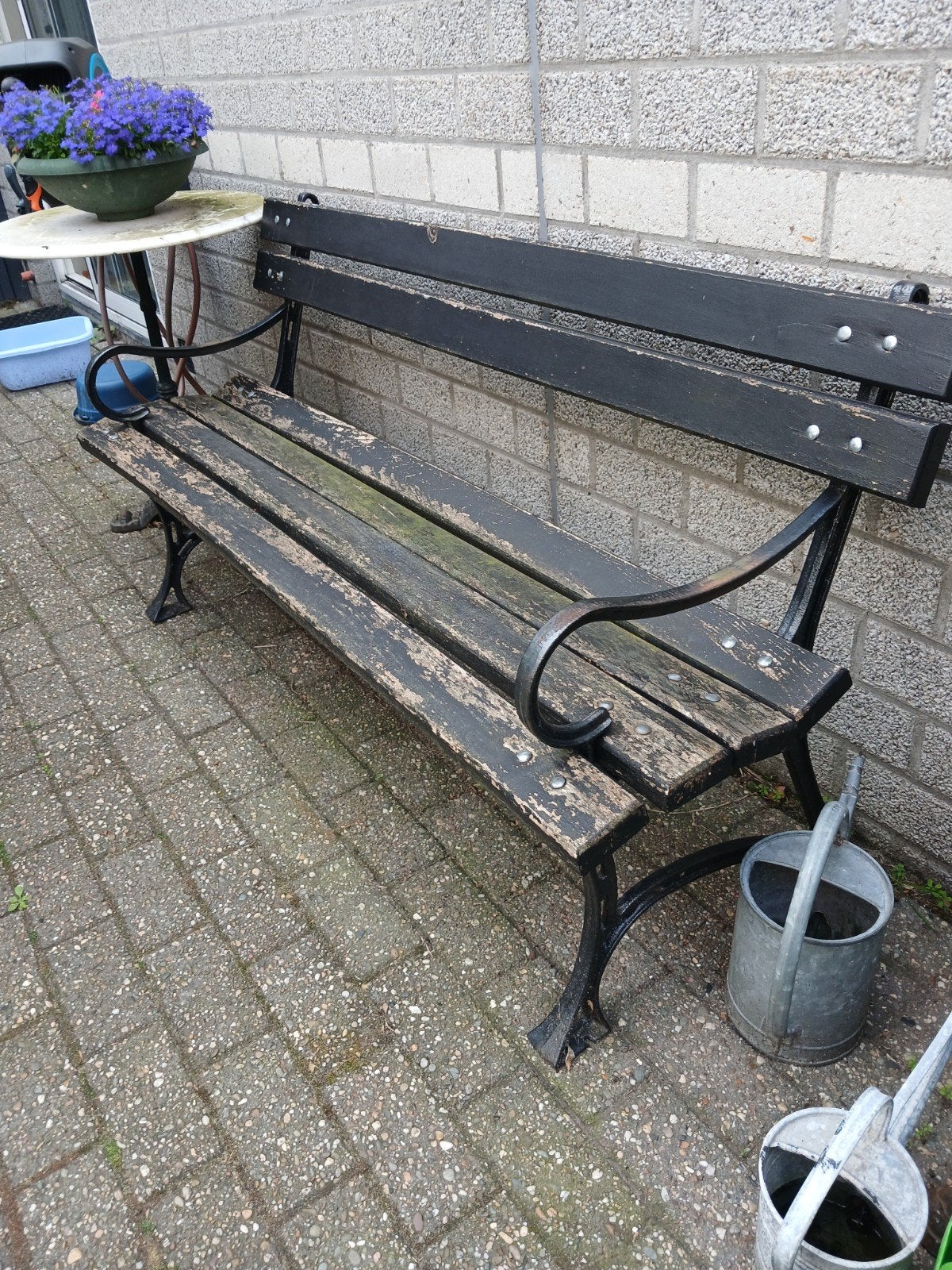 Tuinbank, Tuin en Terras, Tuinbanken, Ophalen of Verzenden, Gebruikt, Metaal