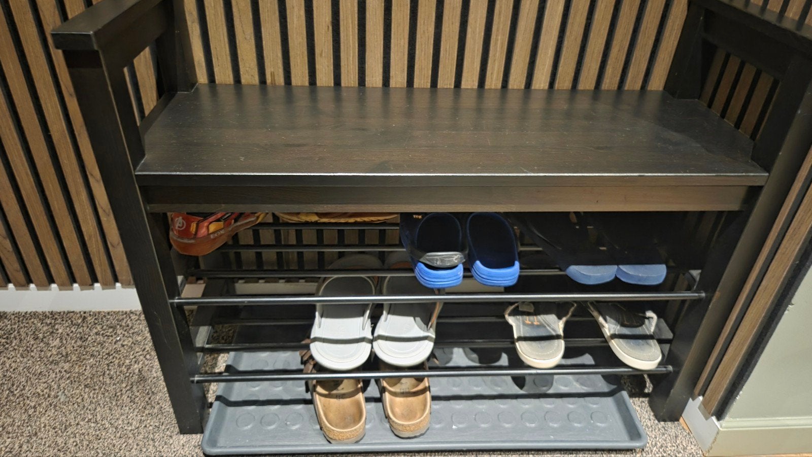 Ikea Schoenenbankje met opbergruimte - 85x32x64 cm, Ophalen, Gebruikt