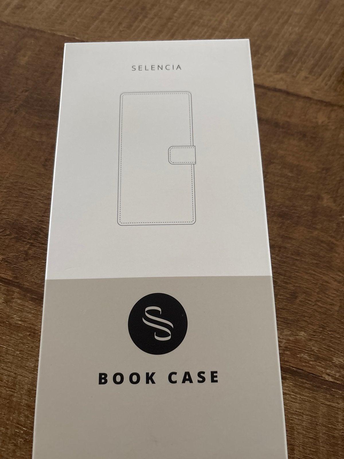 Selencia Echt Leren Book Case - Zwart iPhone 13, Ophalen of Verzenden, Nieuw, Hoesje of Tasje