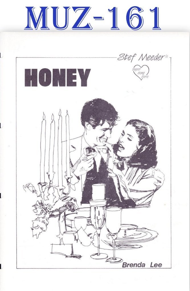 MUZ161 Bladmuziek - Honey  -- -- Brenda Lee, Orgel, Ophalen of Verzenden, Zo goed als nieuw, Artiest of Componist