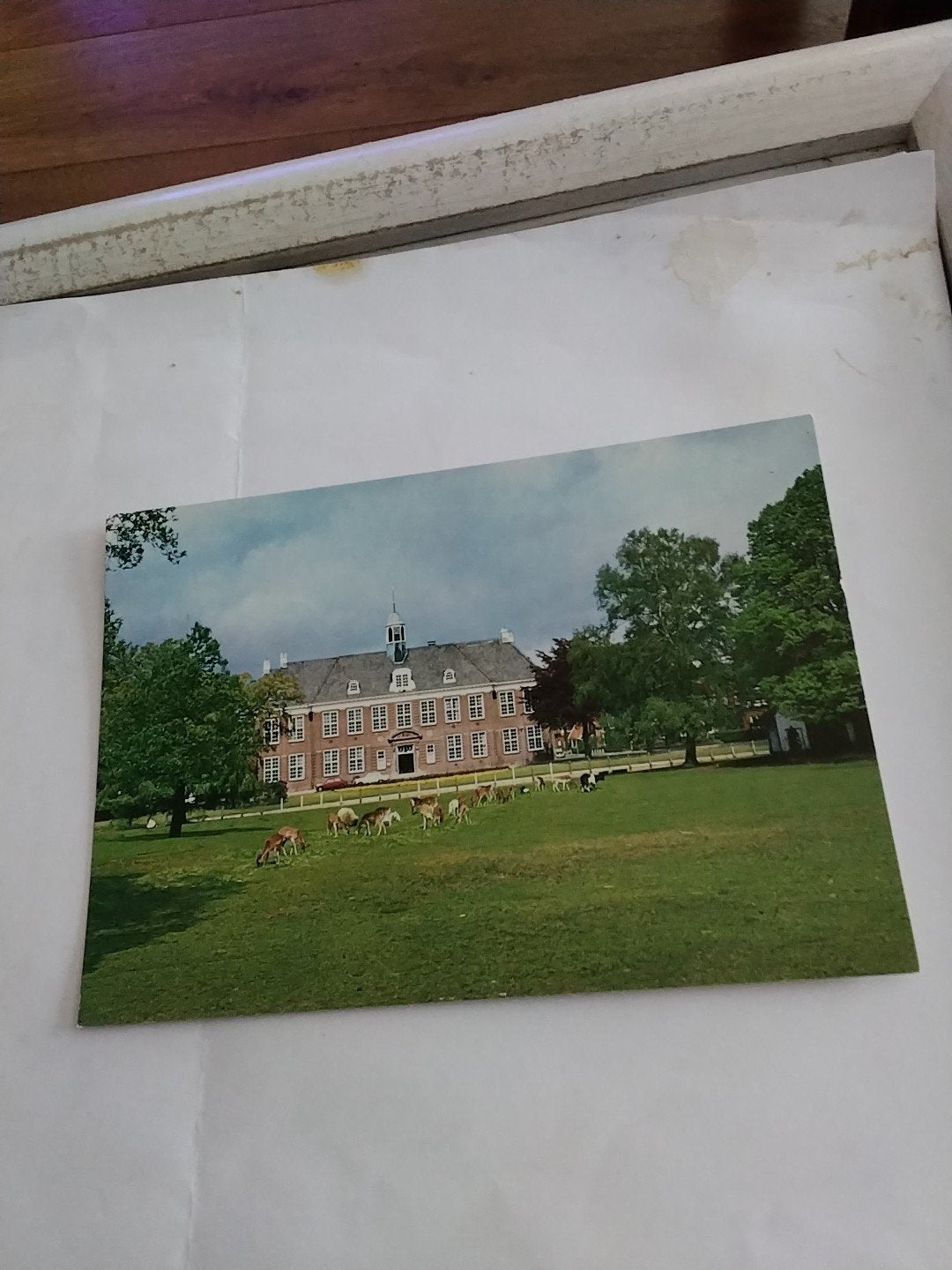 Ansichtkaart Hertenkamp met Mavo-school Veendam, Ophalen of Verzenden, 1960 tot 1980, Ongelopen, Groningen