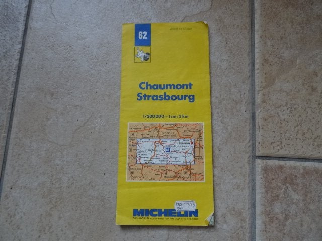 michelin wegenkaart 62 Vogezen, Moselle, Haute Marne, Gelezen, Ophalen of Verzenden, Landkaart, 2000 tot heden