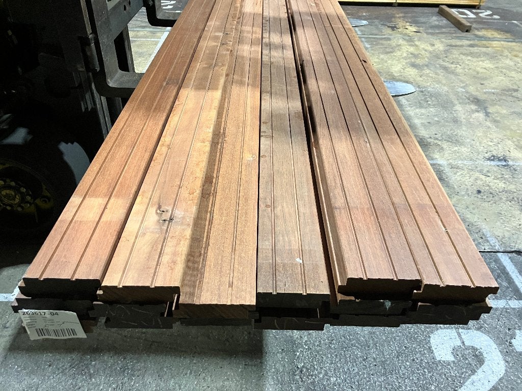 planken–vlonderplanken-balken-Hardhout-Massaranduba 40x130mm, Ophalen, Nieuw, Hout
