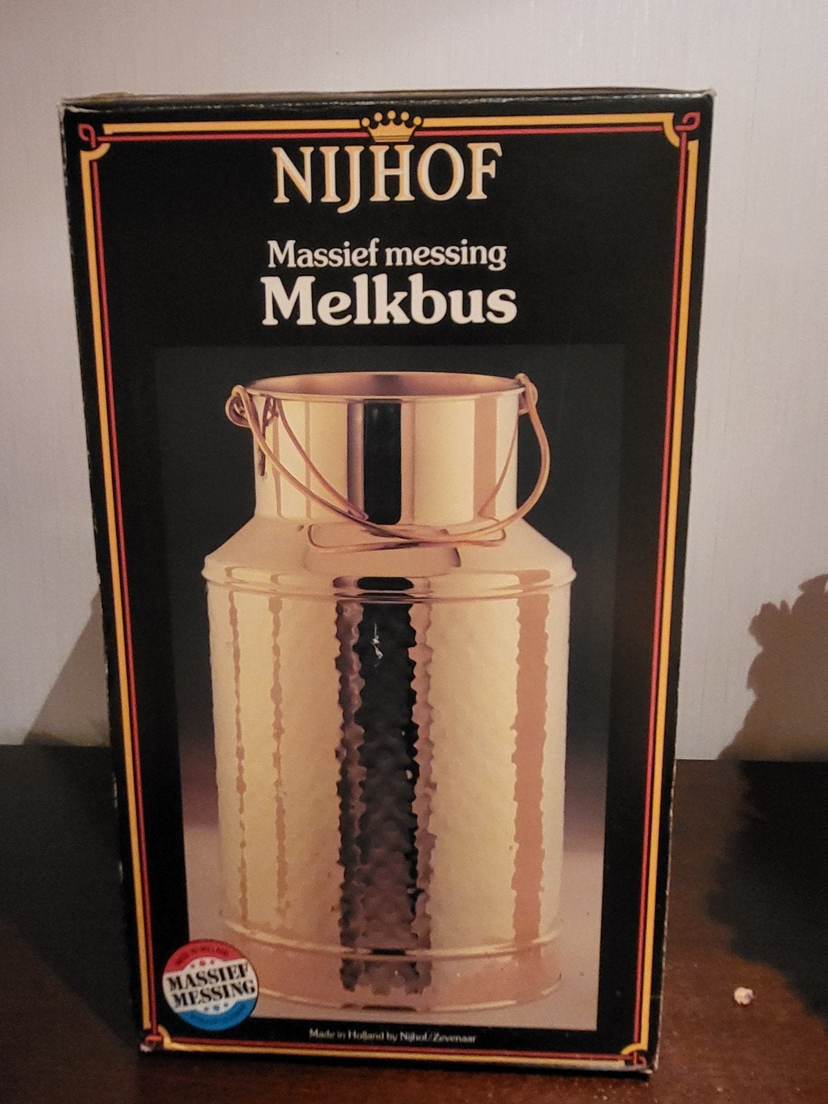 Nijhof Massief Messing Melkbus - Nieuw in Verpakking, Ophalen of Verzenden