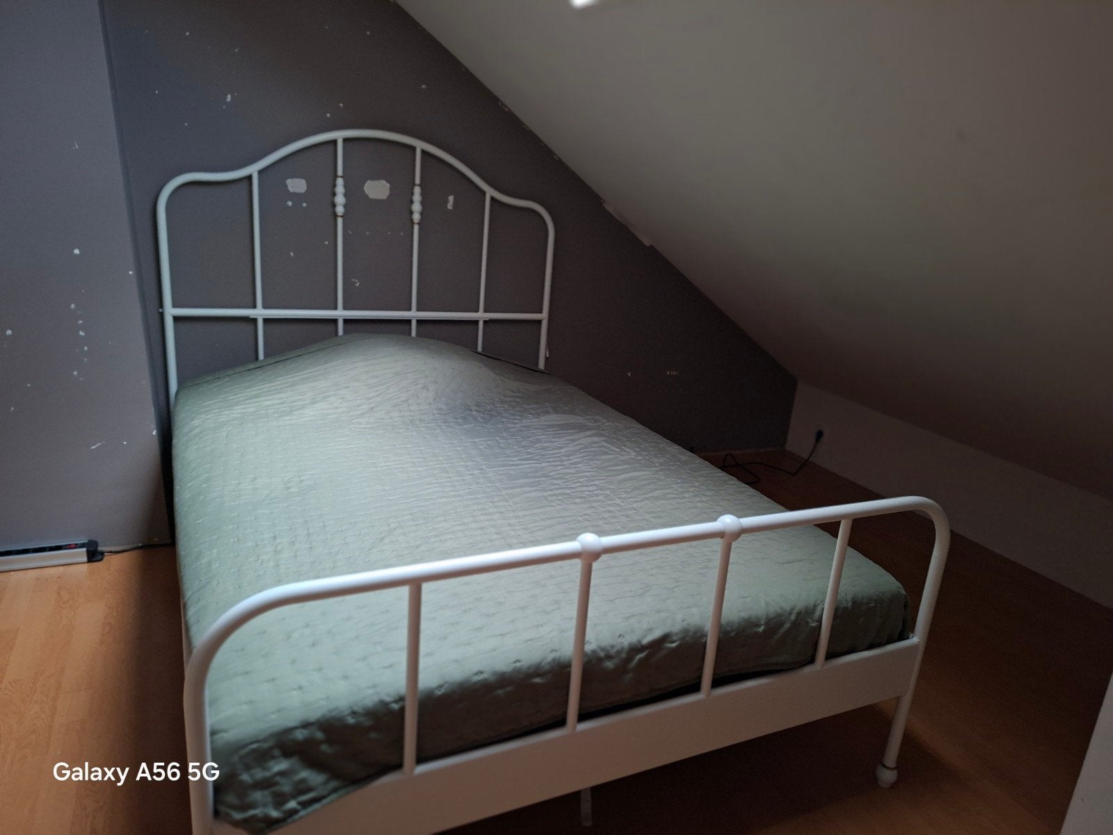 Mooi ikea meiden bed, Wit, Tweepersoons, Zo goed als nieuw, Metaal