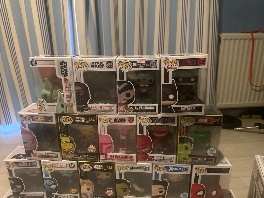 Grote collectie Funko Pop! figuren - Marvel, Star Wars, Ophalen, Zo goed als nieuw