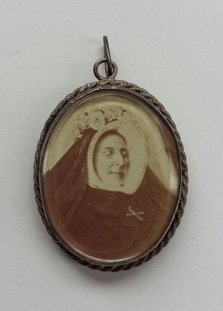 Om 1875-1900 Dubbelzijdige Memento Mori - Vanitas fotohanger, Ophalen of Verzenden