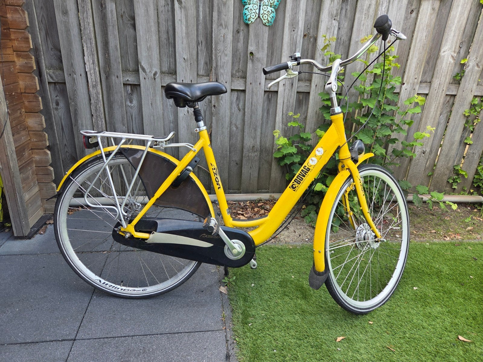 Azor Gele Fiets - BOVAG Fietsafdeling - Framemaat 55, Versnellingen, Schijfrem, Ophalen, Overige merken