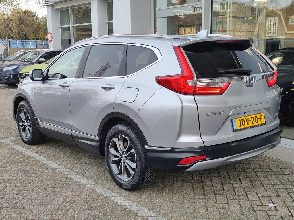 Honda CR-V 2.0 E:HEV HYBRID ELEGANCE Leder | Dodehoeksensore, Auto's, Honda, 12 maanden, Gebruikt, 4 cilinders, Bedrijf