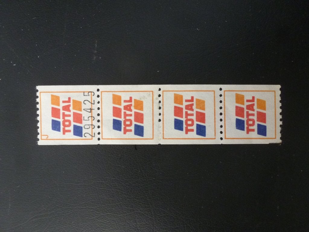 Spaarzegels. Totaal pompstation. Redelijk oud., Ophalen of Verzenden, Gebruikt
