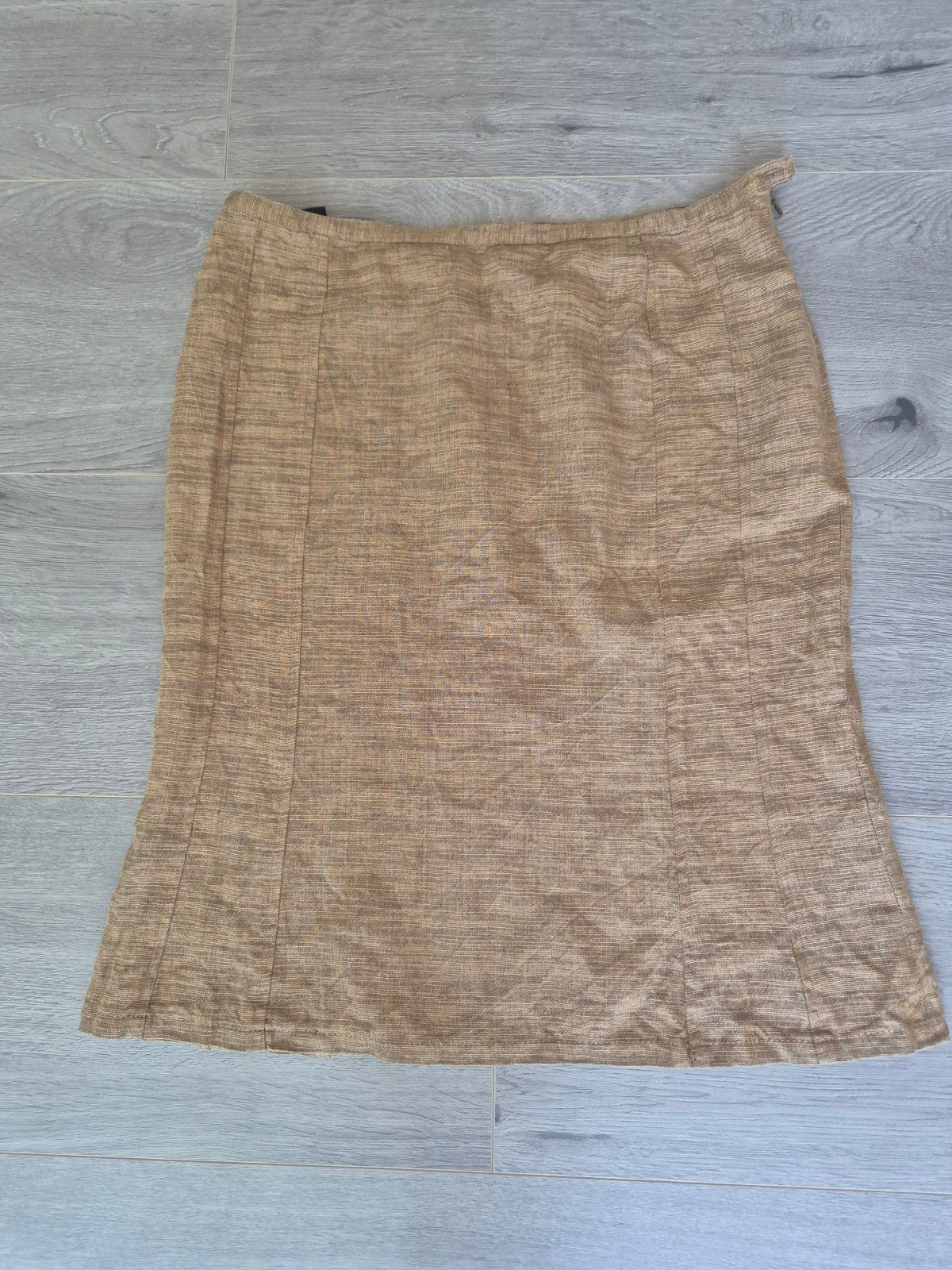 Vintage Lasserre Paris Beige / Camel Midirok XL, Kleding | Dames, Rokken, Beige, Maat 46/48 (XL) of groter, Ophalen of Verzenden