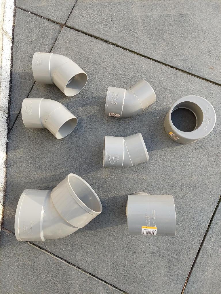 Martens PVC buizen bochten, mof en koppelstukken, Doe-het-zelf en Verbouw, Buizen en Afvoer, Bochten, Pvc, Ophalen of Verzenden