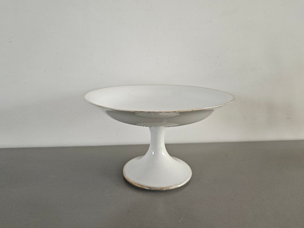 Schaal op poot, Ophalen of Verzenden, Rond, Glas