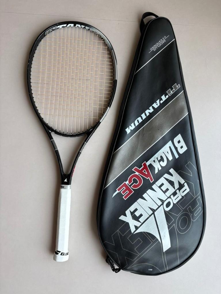 Pro Kennex Black Ace Ti Midplus Extended 0.5 | Grip L2, Gebruikt, Ophalen of Verzenden, Racket, L2