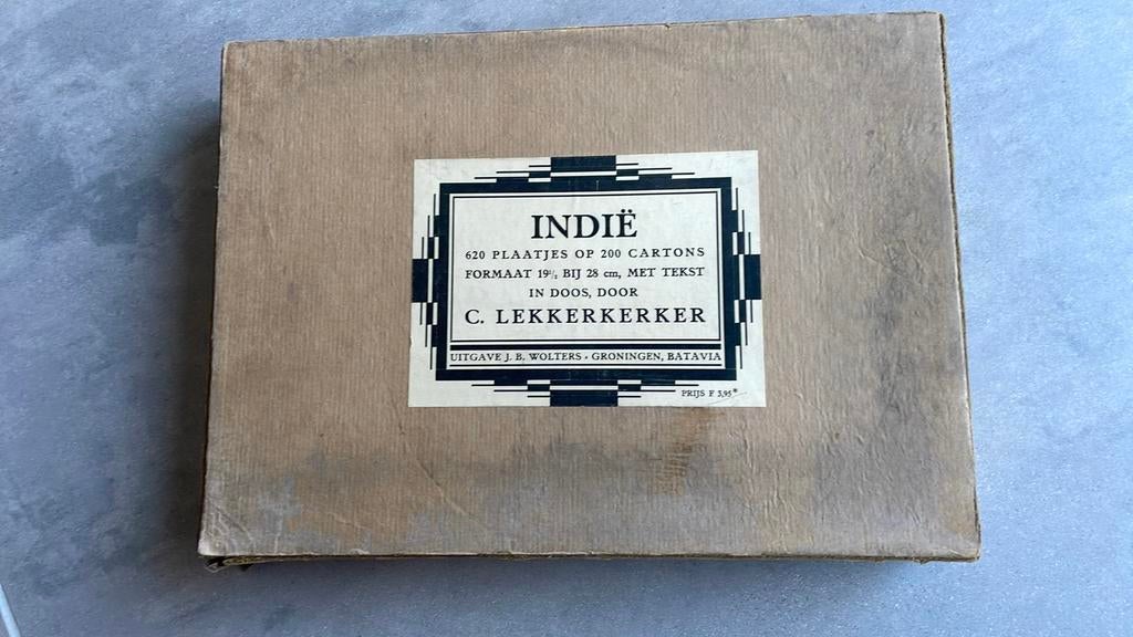 Indië: 620 Plaatjes van C. Lekkerkerker in doos, Ophalen of Verzenden, Gelezen, C. Lekkerkerker, Azië