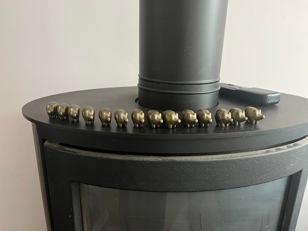 veertien messing varkentjes, Ophalen of Verzenden