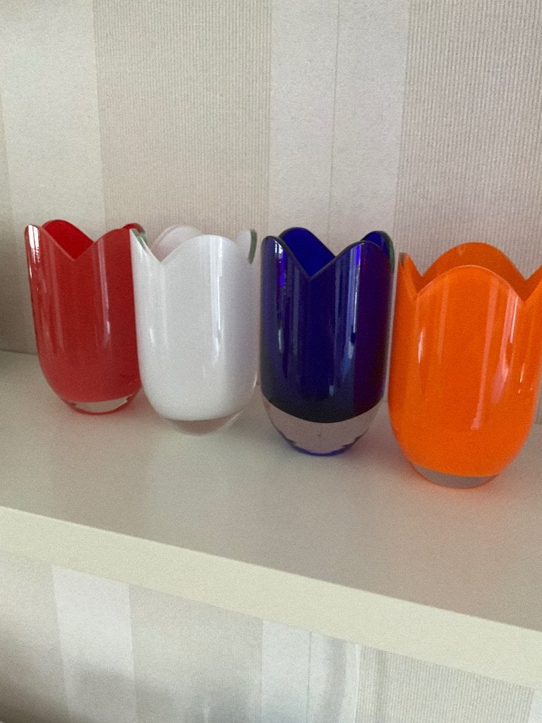 Tulpen vaasjes Royal Leerdam, Ophalen of Verzenden