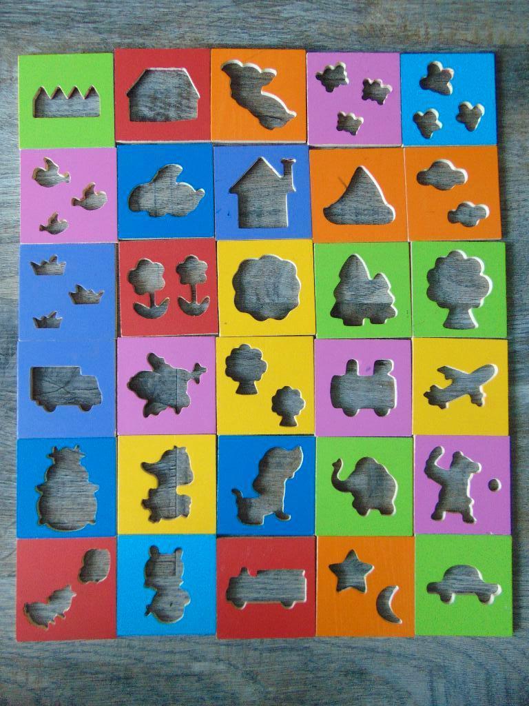 30x houten mal / tekenhulp / sjablonen, Ophalen of Verzenden, Zo goed als nieuw, Overige typen