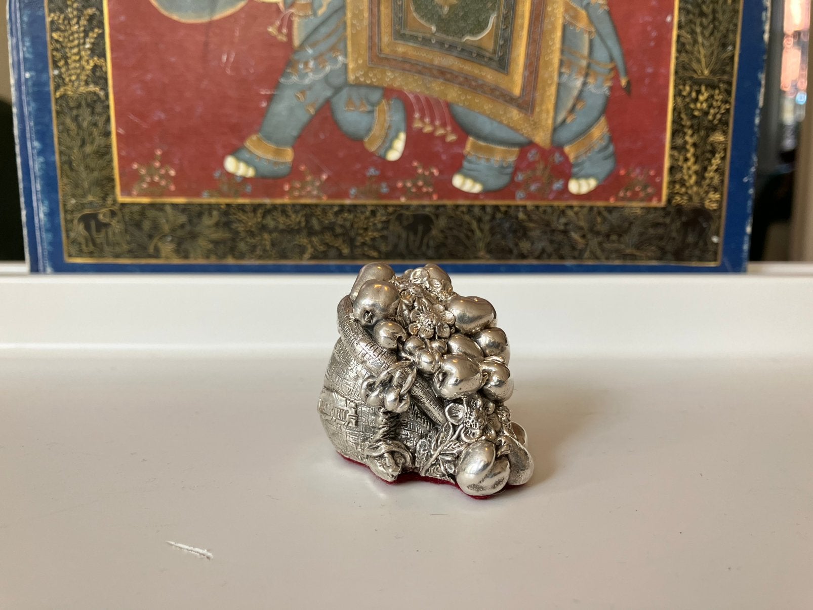Fratelli Magrino, Sacco di frutta, zilver , kunst, Antiek en Kunst, Zilver, Handgemaakt, Beeld, Ophalen of Verzenden