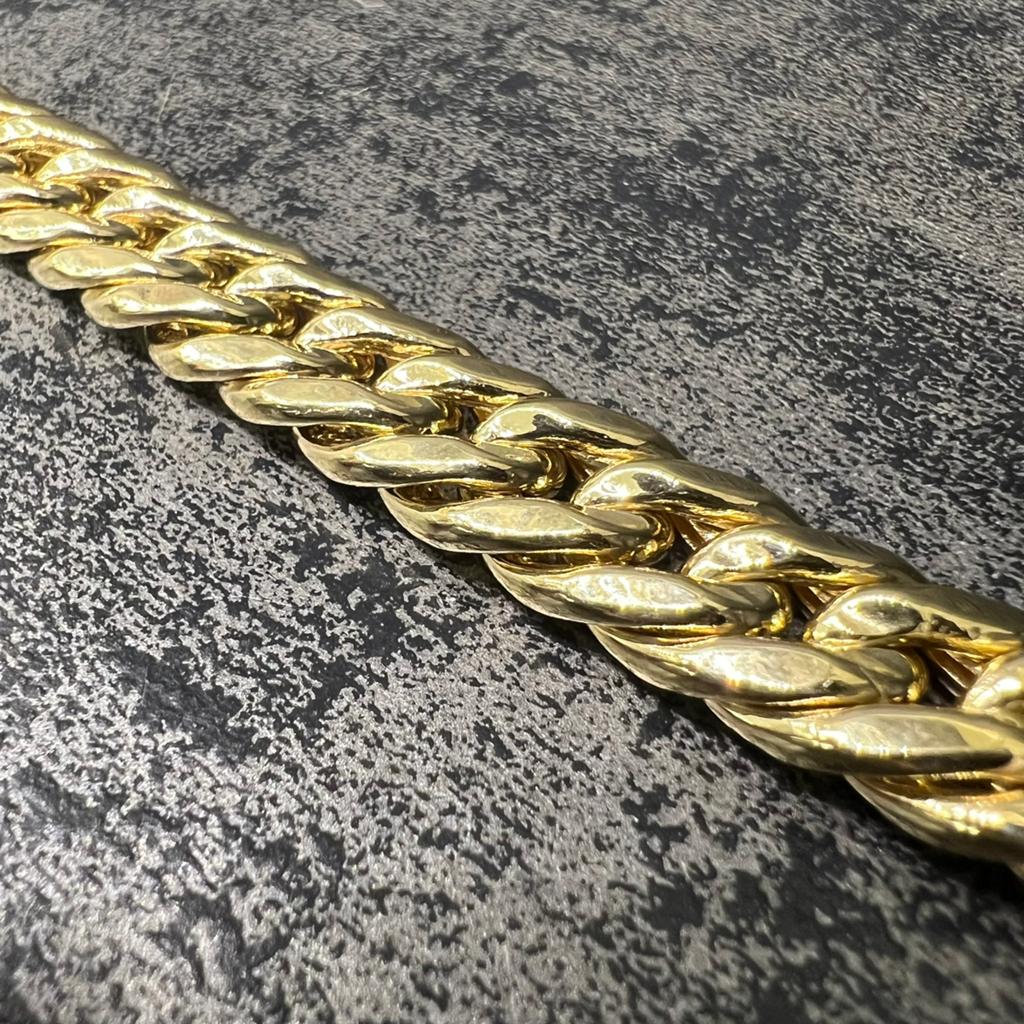 18k gouden armband gourmet schakel dik, Ophalen of Verzenden, Nieuw, Goud